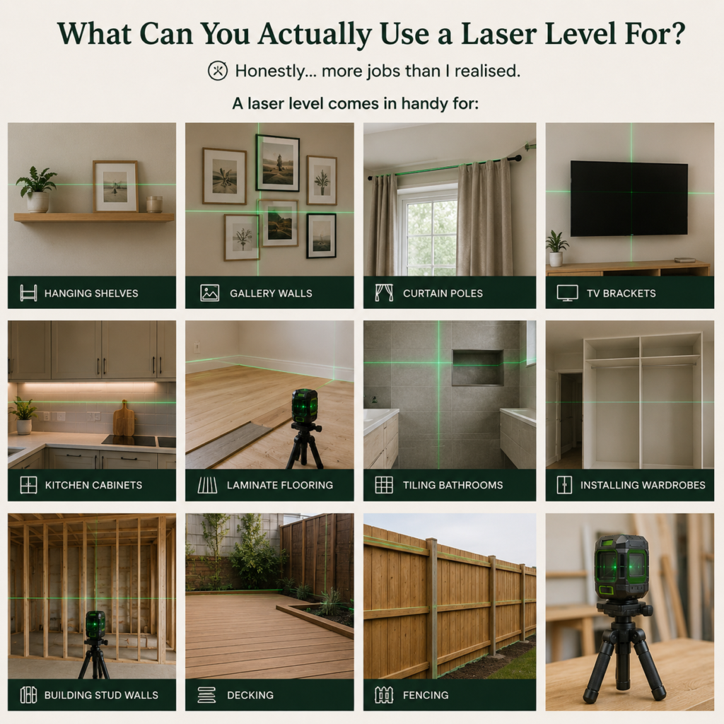 what can you use a laser level for